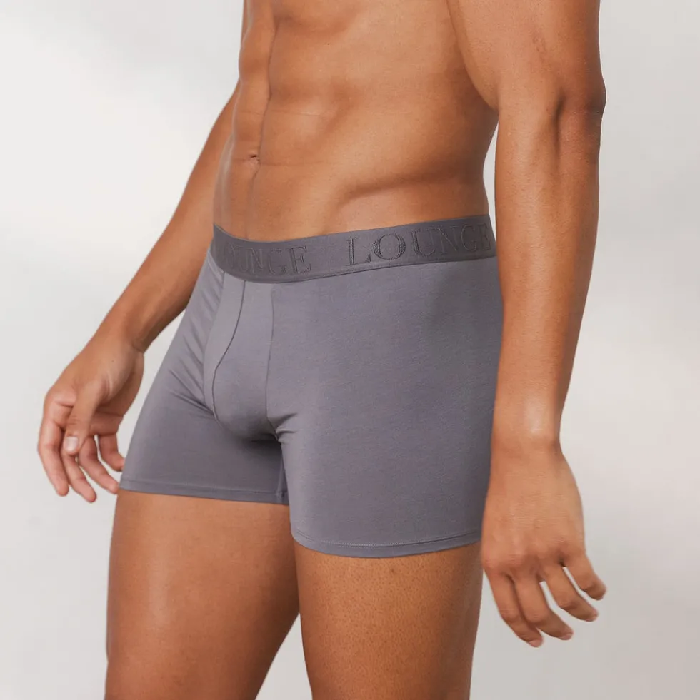 Men's Luxe Boxers (3 Pack) - Charcoal