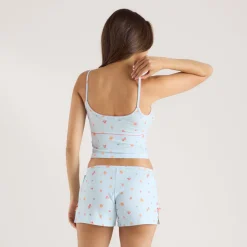 Modal Cami Pajama Top - Blue Fruits