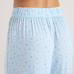 Modal Pajama Pants - Blue Floral