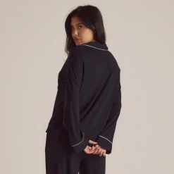 Modal Pajama Shirt - Black