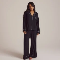 Modal Pajama Shirt - Black