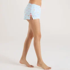 Modal Pajama Shorts - Blue Fruits