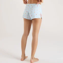 Modal Pajama Shorts - Blue Fruits