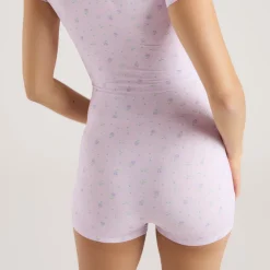 Modal Romper - Lilac Floral