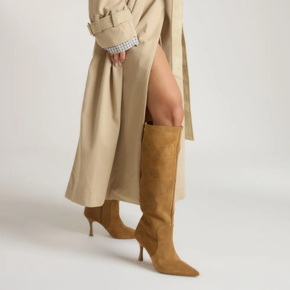 Nova Knee-High Boots - Tan