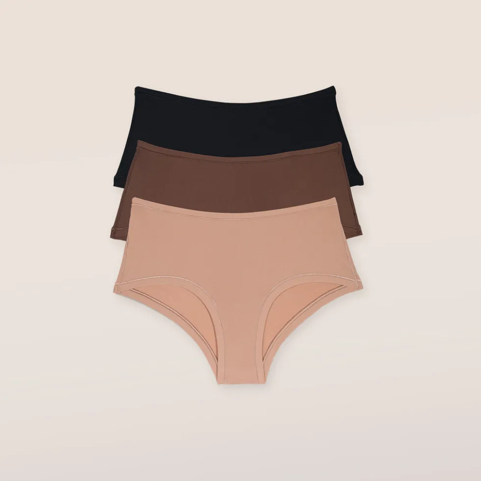 Nude Boyshorts (3 Pack) - Multi