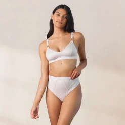 Nurture Nursing Bra & Thong/Briefs Set - Cream
