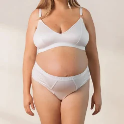 Nurture Nursing Bra & Thong/Briefs Set - Cream