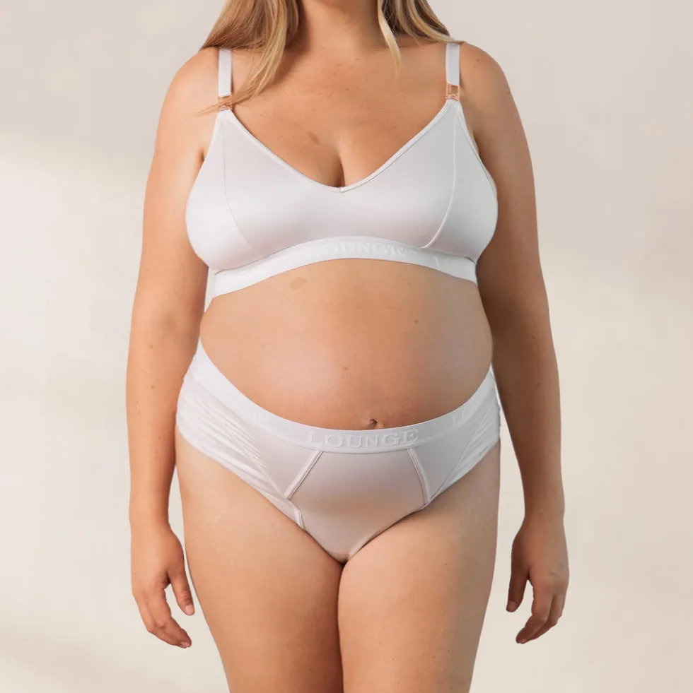 Nurture Nursing Bra & Thong/Briefs Set - Cream