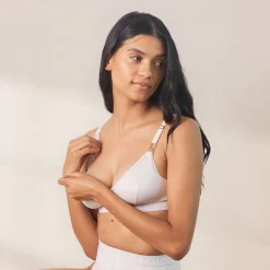 Nurture Nursing Bra & Thong/Briefs Set - Cream
