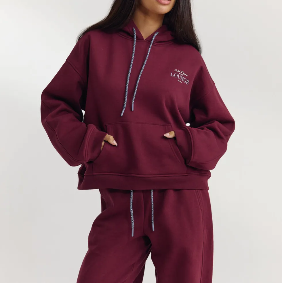 Oversized Hoodie - Cherry Lacquer