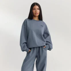Oversized Sweater - Washed Blue