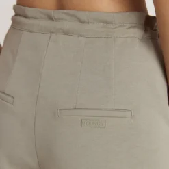 Pleated Wide Leg Trousers - Thyme