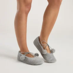 Poppy Ballet Slippers - Grey