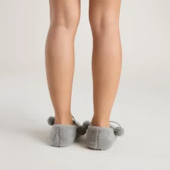 Poppy Ballet Slippers - Grey