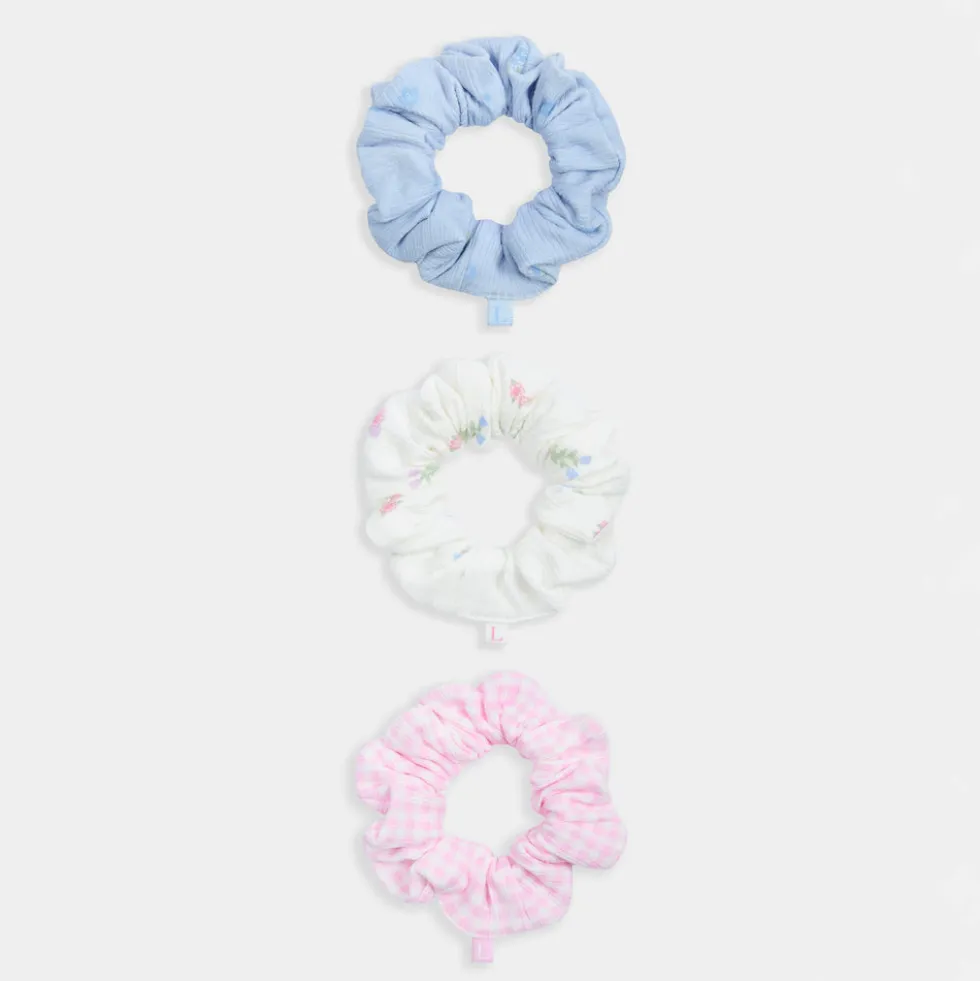 Printed Scrunchies (3-Pack) - Multi