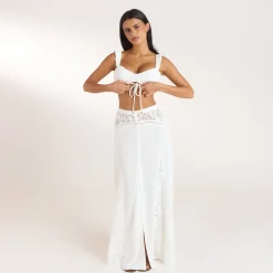 Ruched Bralette - Cream