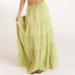Ruched Bralette (Set) - Washed Lime