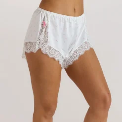 Satin Pajama Shorts - Floral Print