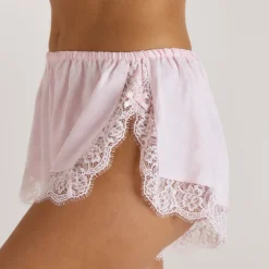 Satin Pajama Shorts - Pink