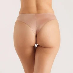 Seamless Bonded Brazilian Briefs (3-Pack) - Honey