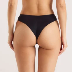 Seamless Bonded Brazilian Briefs (3-Pack) - Black