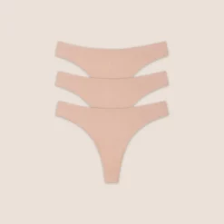 Seamless Bonded Thongs (3-Pack) - Honey