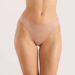 Seamless Bonded Thongs (3-Pack) - Honey