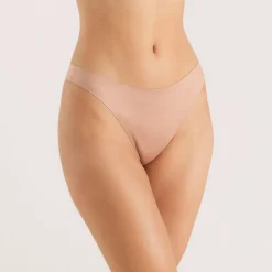Seamless Bonded Thongs (3-Pack) - Honey