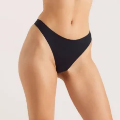 Seamless Bonded Thongs (3-Pack) - Black