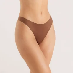 Seamless Bonded Thongs (3-Pack) - Chestnut