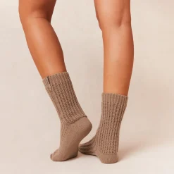 Snooze Knitted Socks - Fawn