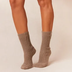 Snooze Knitted Socks - Fawn