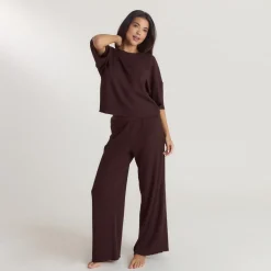Soft Waffle Pajama Bottoms - Dark Chocolate