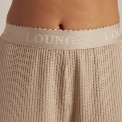 Soft Waffle Pajama Pants - Mink