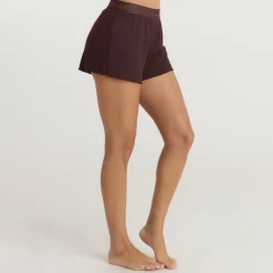 Soft Waffle Pajama Shorts - Dark Chocolate