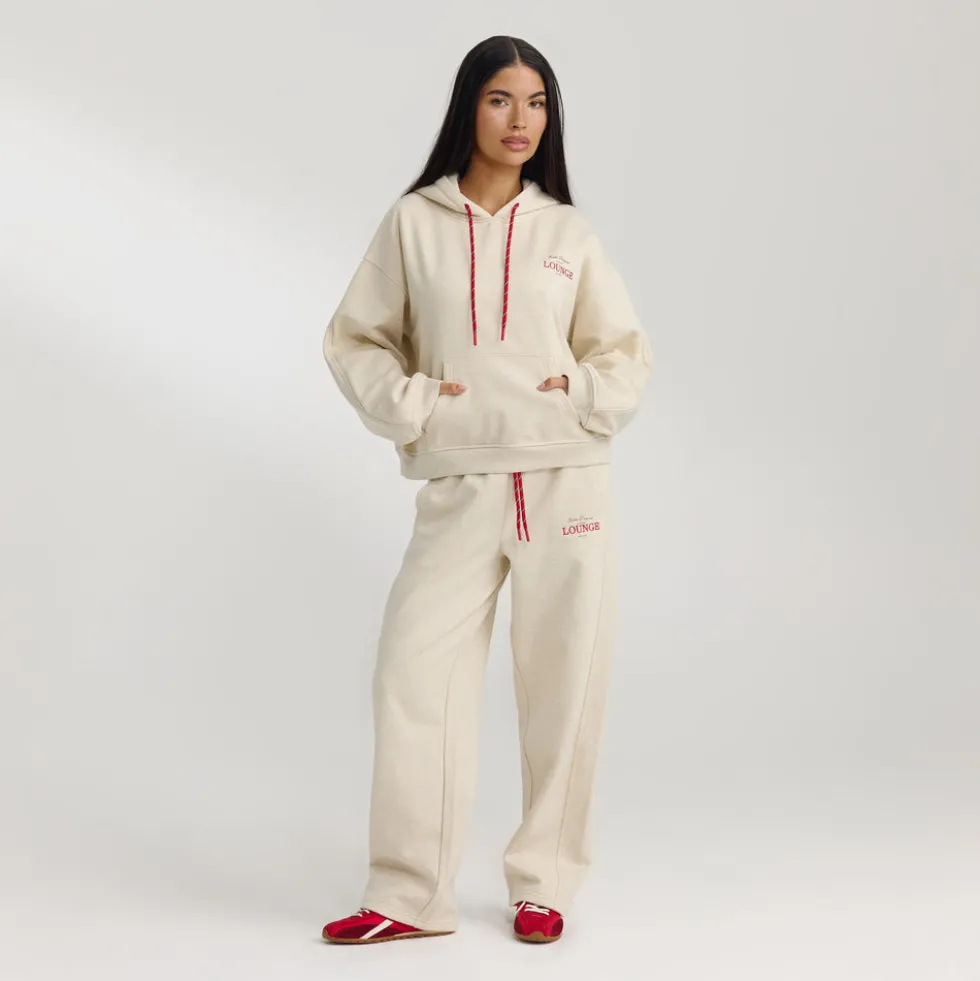 Straight-Leg Sweatpants - Oat Marl