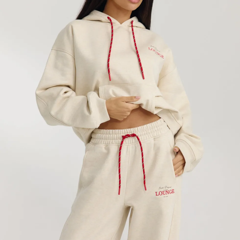 Straight-Leg Sweatpants - Oat Marl