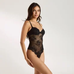 Sultry Wired Bodysuit - Black