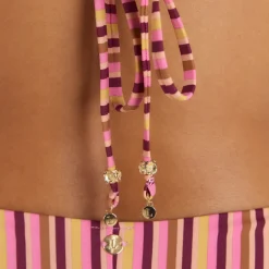 Sunstripe Wired Bikini Top - Retro Stripe
