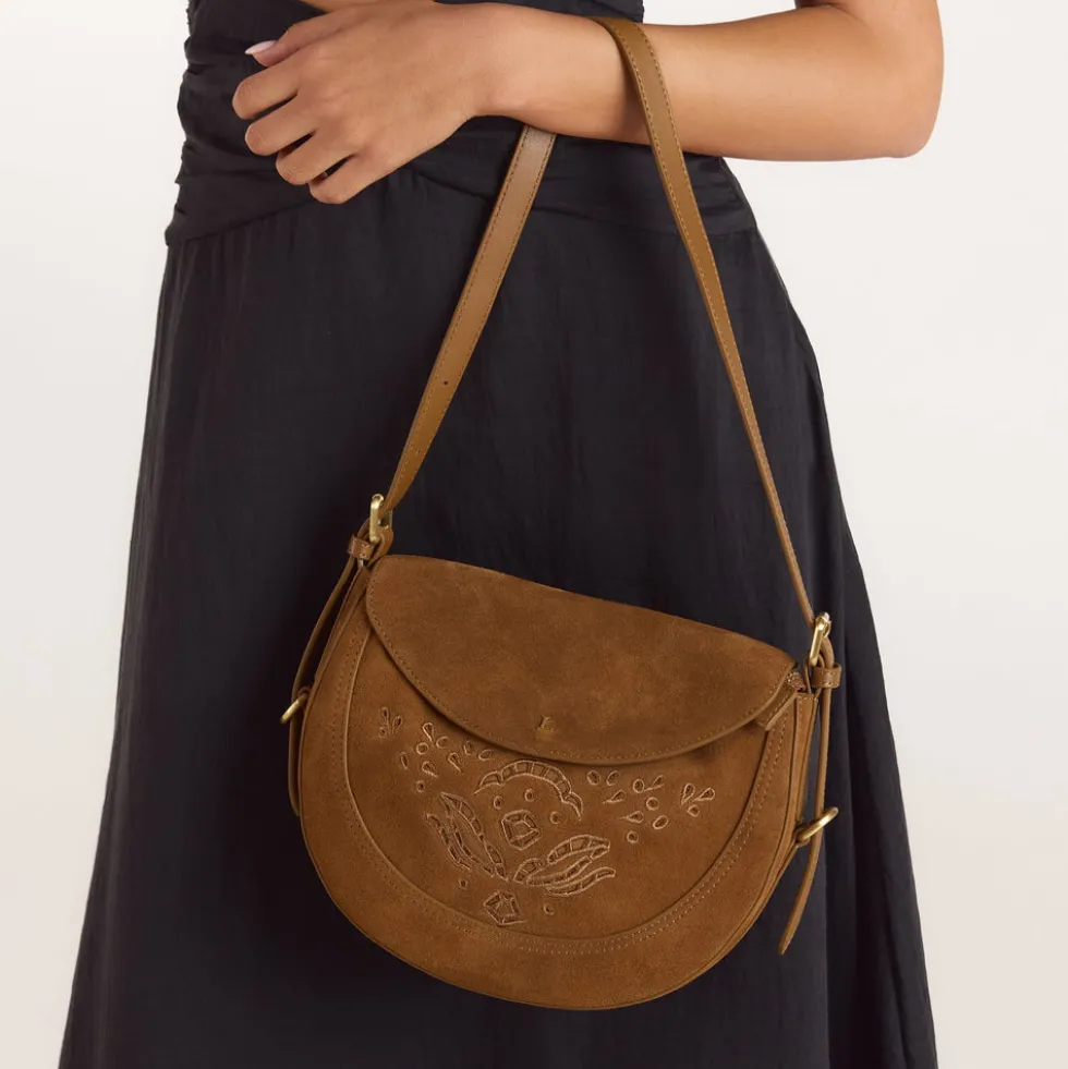 Talia Saddle Bag - Brown