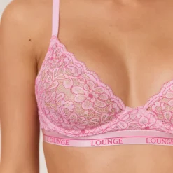 Two-tone Balcony Bra - Pink
