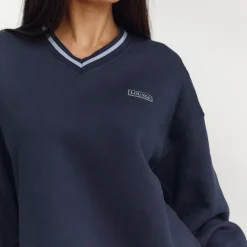 V-Neck Sweater - Dark Blue
