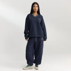 V-Neck Sweater - Dark Blue