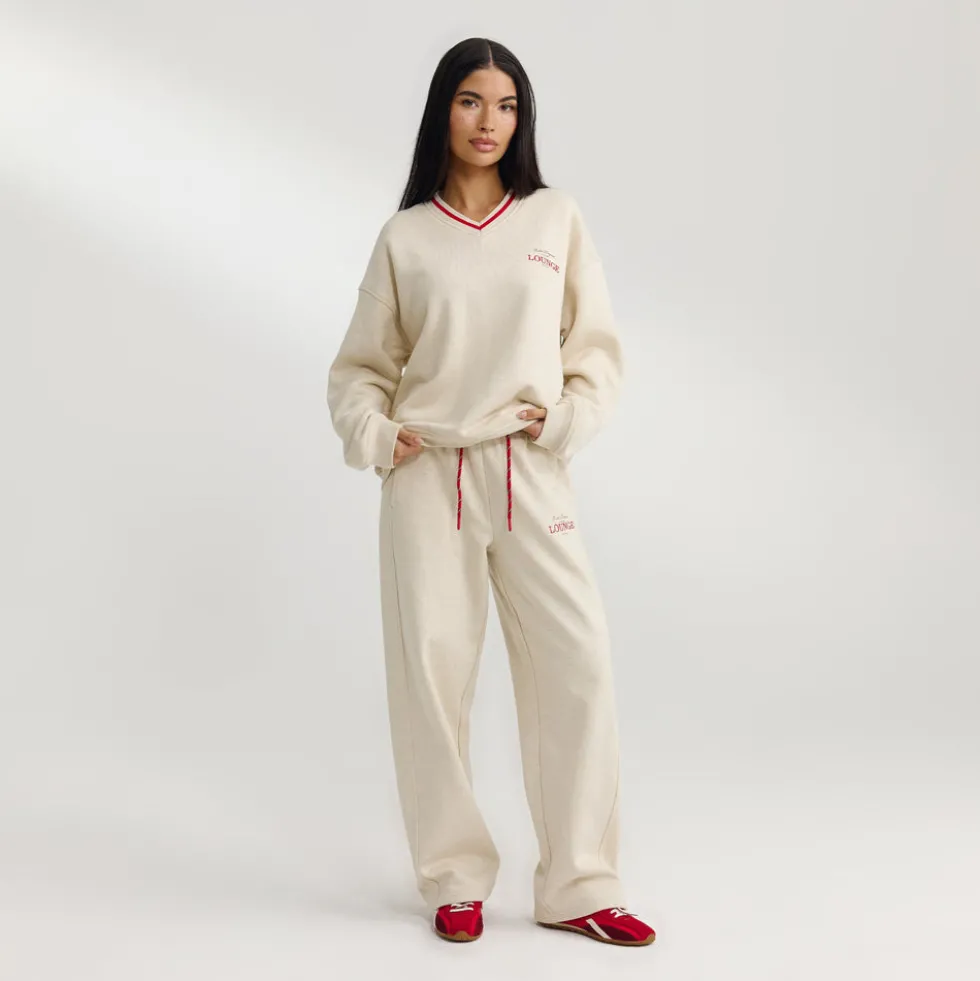 V-Neck Sweater - Oat Marl