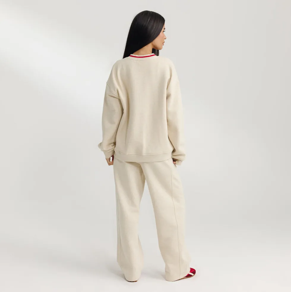 V-Neck Sweater - Oat Marl