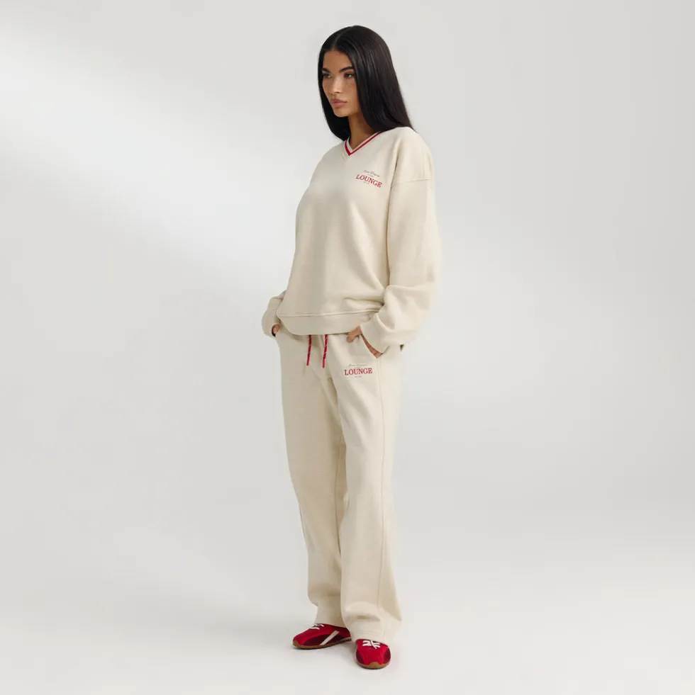 V-Neck Sweater - Oat Marl