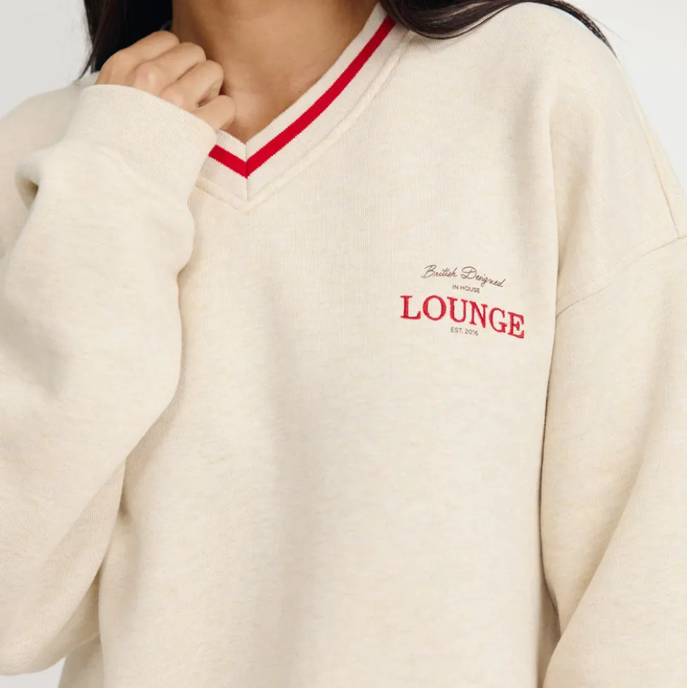 V-Neck Sweater - Oat Marl