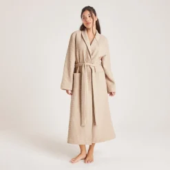 Waffle Dressing Gown - Mink