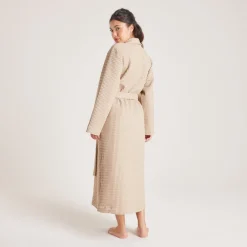 Waffle Dressing Gown - Mink
